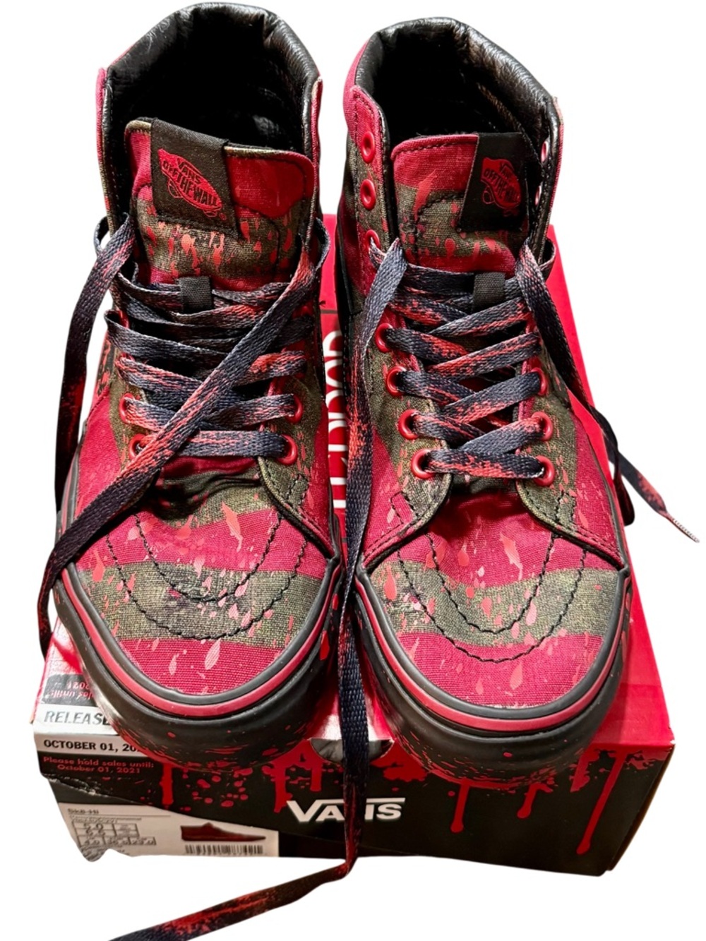 Vans x House of Terror SK8-Hi "The Nightmare on Elm Street" Freddy Krueger - Picture 8 of 14